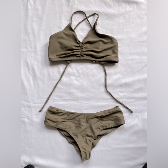 VEKKER LA Poleset Basixx Top & Bottom - Cappuccino - size small - Picture 1 of 6